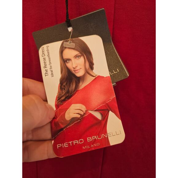 NWT Reese Red Maternity Shift Dress Pietro Brunelli nursing S professional work - Picture 6 of 14